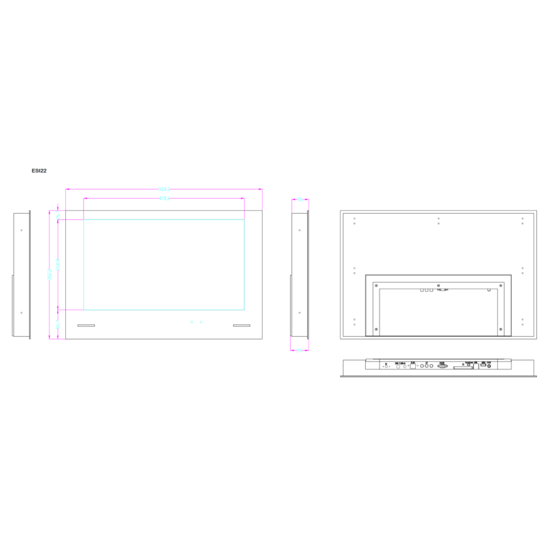 Badezimmer TV SplashVision ESI-22 - Smart Google LED TV