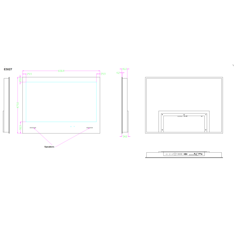 Spiegel TV SplashVision ESI-27- Smart Google LED GOOGLE TV